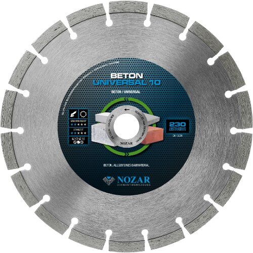  Diamanttrennscheibe Beton Universal 10 Nozar Diamanttrennscheibe, 230x22,23mm, Beton Universal 10 12446074