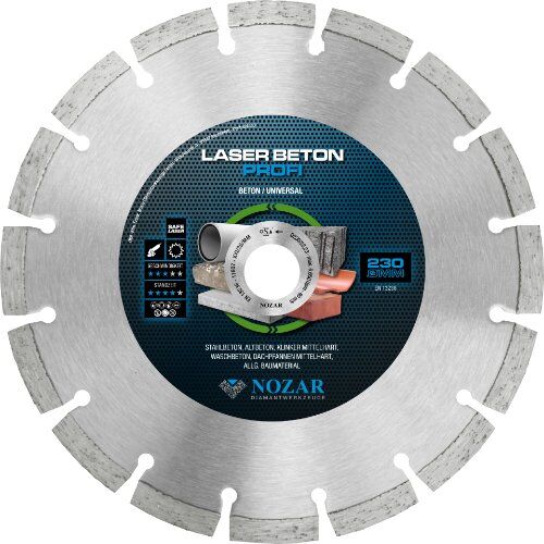  Diamanttrennscheibe Laser Beton Profi Nozar Diamanttrennscheibe, 230x22,23mm, Laser Beton Profi 12446061