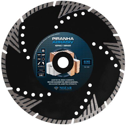  Diamanttrennscheibe Piranha abrasiv Nozar Diamanttrennscheibe, 230x22,23mm, Piranha abrasiv 12446158