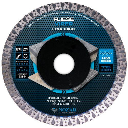  Diamanttrennscheibe Fliese Viper Nozar Diamanttrennscheibe, 115x22,23mm, Fliese Viper 12446117