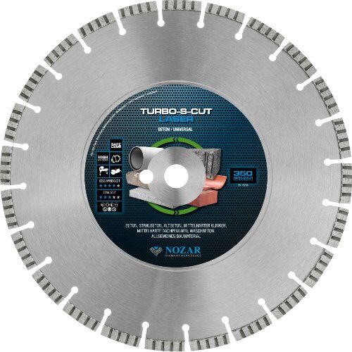  Diamanttrennscheibe Laser Turbo-S-Cut Nozar Diamanttrennscheibe, 350x20,0mm, Laser Turbo-S-Cut 12446166