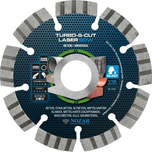  Diamanttrennscheibe Laser Turbo-S-Cut SDW Nozar Diamanttrennscheibe, 115x22,23mm, Laser Turbo-S-Cut, SDW 12446078