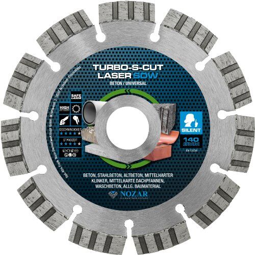  Diamanttrennscheibe Laser Turbo-S-Cut SDW Nozar Diamanttrennscheibe, 140x22,23mm, Laser Turbo-S-Cut, SDW 12446080