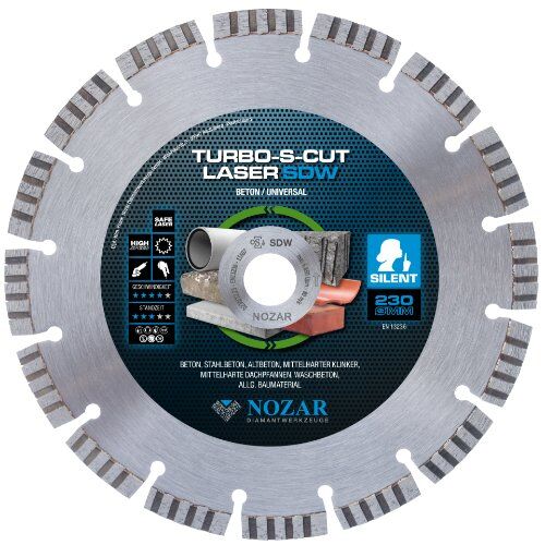  Diamanttrennscheibe Laser Turbo-S-Cut SDW Nozar Diamanttrennscheibe, 230x22,23mm, Laser Turbo-S-Cut, SDW 12446083