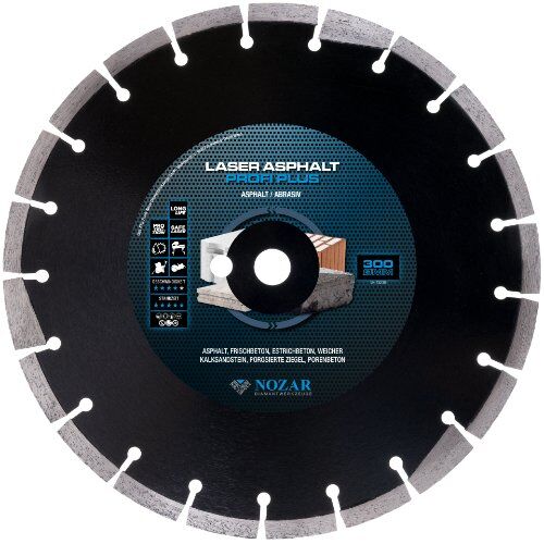  Diamanttrennscheibe Laser Asphalt Profi Plus Nozar Diamanttrennscheibe, 300x20,0mm, Laser Asphalt Profi Plus 12446034
