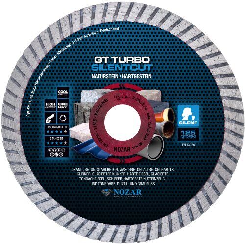  Diamanttrennscheibe GT Turbo Silentcut Nozar Diamanttrennscheibe, 125x22,23mm, GT Turbo Silentcut 12446113