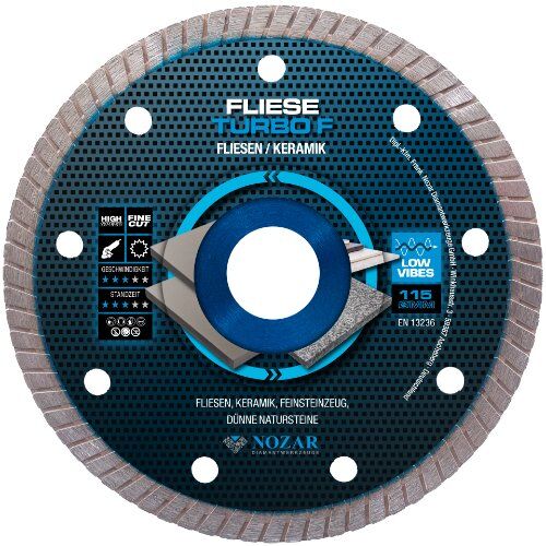  Diamanttrennscheibe Fliese Turbo F Nozar Diamanttrennscheibe, 115x22,23mm, Fliese Turbo F 12446044