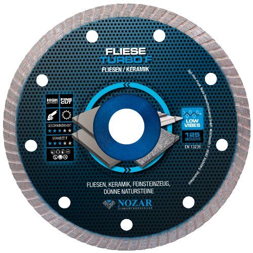  Diamanttrennscheibe Fliese Turbo F Nozar Diamanttrennscheibe, 125x22,23mm, Fliese Turbo F 12446045