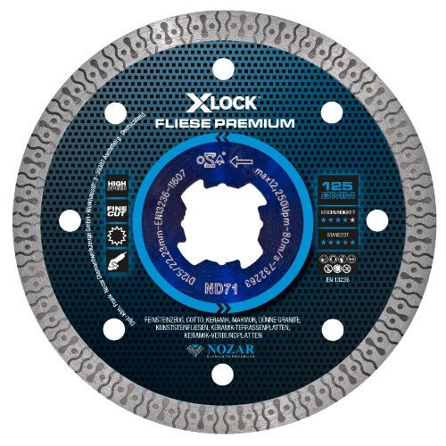  Diamanttrennscheibe Fliese Premium Nozar Diamanttrennscheibe, 125mmxX-Lock, Fliese Premium 12446092