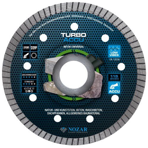  Diamanttrennscheibe Turbo Accu Nozar Diamanttrennscheibe, 115x22,23mm, Turbo Accu 12446171