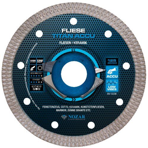  Diamanttrennscheibe Fliese Titan Accu Nozar Diamanttrennscheibe, 125x22,23mm, Fliese Titan Accu 12446184