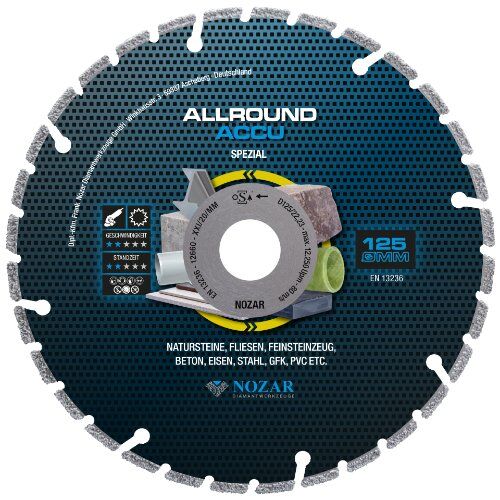 Diamanttrennscheibe Allround Accu Nozar Diamanttrennscheibe, 125x22,23mm, Allround Accu 12446116