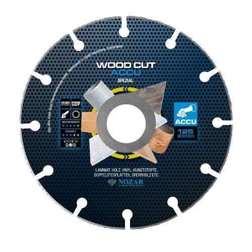  Diamanttrennscheibe Wood Cut Accu Nozar HM-TS, 125x22,23mm, Wood Cut Accu 12446182