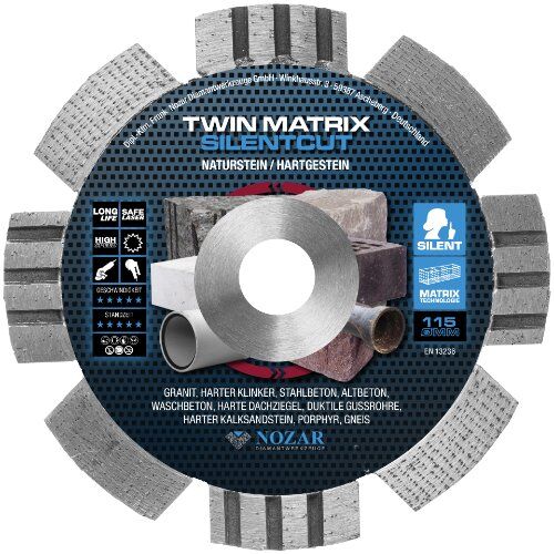  Diamanttrennscheibe Twin Matrix Silentcut Nozar Diamanttrennscheibe, 115x22,23mm, Twin Matrix Silentcut 12446095