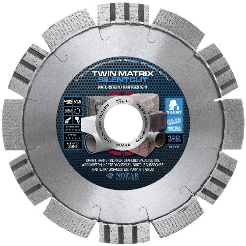  Diamanttrennscheibe Twin Matrix Silentcut Nozar Diamanttrennscheibe, 150x22,23mm, Twin Matrix Silentcut 12446098