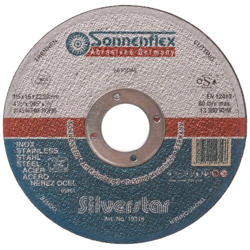  SF-Trennscheibe Silver Nozar SF Trennscheibe Inox flach, 115x1,6x22,2mm, Silver 12446193