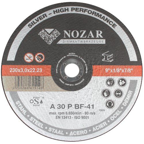  Trennscheibe Profi Line Nozar Trennscheibe Stahl flach, 230 x 3,0 x 22,23mm, Profi Line 12446177