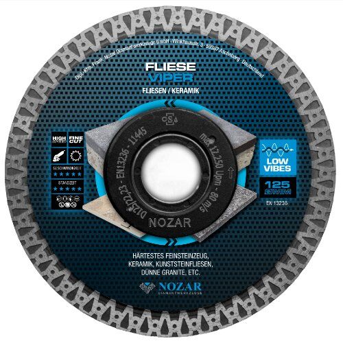  Diamanttrennscheibe Fliese Viper Nozar Diamanttrennscheibe, 125x22,23mm, Fliese Viper 12446118