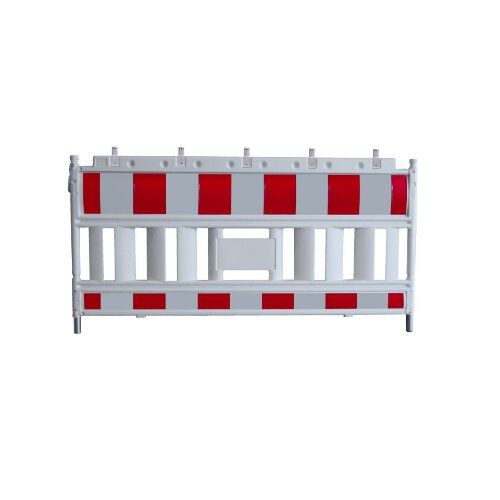  Mobile Absturzsicherung Schake-Euro2-Schrankenzaun
Typ Nox light weiß, mit vorm. Lampenadapter, Folie Typ 1, rot / weiß 12449889