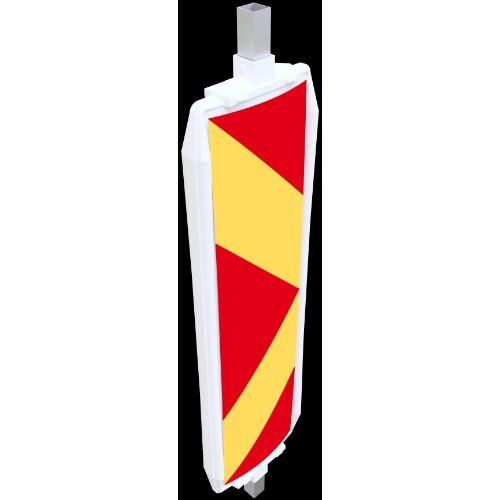  Verkehrssicherung Baken Schake Kunststoffbake Typ 40A, Folie Typ 1, pfeilförmig, rot/gelb, beids. R/L 12449976