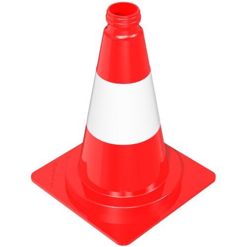  Verkehrssicherung Leitkegel Schake Leitkegel tagesleuchtend, rot / weiß, Höhe: 320 mm 12450212