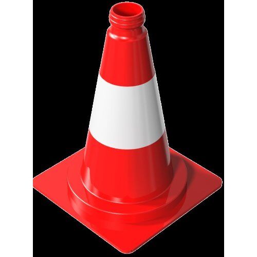  Verkehrssicherung Leitkegel Schake Leitkegel tagesleuchtend, rot / weiß, Höhe: 320 mm 12450212