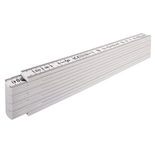  Kunststoff-Gliedermaßstäbe Stabila Kunststoff-Gliedermaßstab Type 1107, 2 m, weiß, metrische Skala 12383132