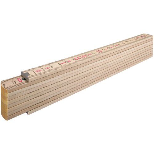  Holz-Gliedermaßstäbe Stabila Holz-Gliedermaßstab Type 407 N, 2 m, naturfarben, metrische Skala, mit Winkelschema, PEFC-zertifiziert 12383145
