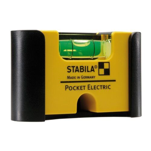  Torpedo- und Taschenwasserwaagen Stabila Wasserwaage Pocket Electric, 7 cm, mit Seltenerd-Magnetsystem und Gürtel-Clip 12383163