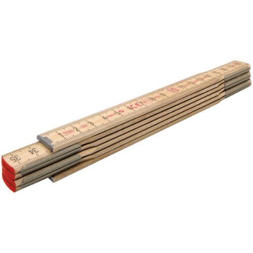  Holz-Gliedermaßstäbe Stabila Holz-Gliedermaßstab Type 601 N-S, 1 m, schlanke Lättchen, naturfarben, metrische Skala 12383148