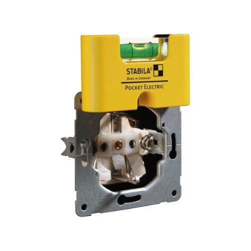  Torpedo- und Taschenwasserwaagen Stabila Wasserwaage Pocket Electric, 7 cm, mit Seltenerd-Magnetsystem und Gürtel-Clip 12383163
