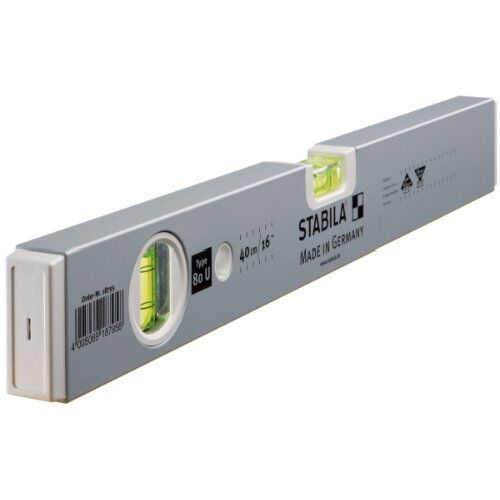  Standard-Wasserwaagen Stabila Wasserwaage Type 80 U, 40 cm 12383224