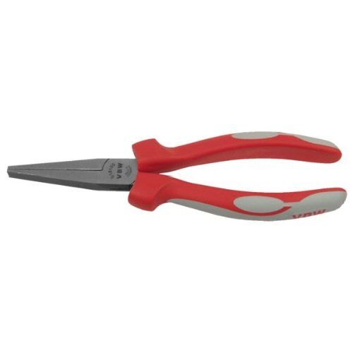  Flachzange mit langen Backen Flachzange mit langen Backen, poliert, Mehrkomponenten-Griffe, 160 mm 12451100