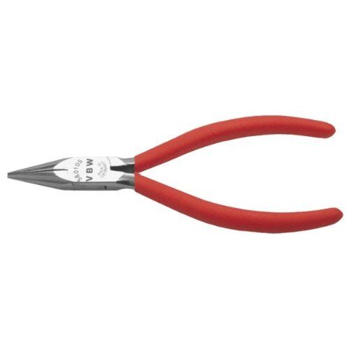  Feinmechaniker-Flachrundzange Feinmechaniker-Flachrundzange, verchromt, Kunststoffüberzug, 130 mm 12451252