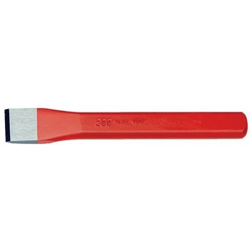 Putzhaken, Meißel, Splinttreiber Flachmeißel Flachmeißel, rot lackiert, poliert, 150 mm 12451373