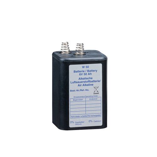 Warnleuchten Wemas Batterie 6 Volt 50 Ah Luft- Alkaline - mit Label 12451649