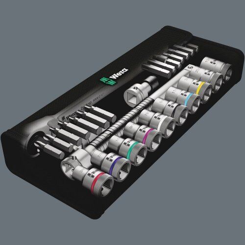  Die Zyklop Metal Knarre Switch, 1/2" 8100 SC 11 Zyklop Metal-Knarrensatz, Umschalthebel, 1/2"-Antrieb, zöllig, 28-teilig 12453324