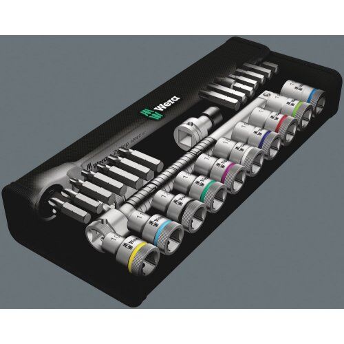  Knarren Wera 8100 SC 8 Zyklop Metal-Knarrensatz, Umschalthebel, 1/2"-Antrieb, metrisch, 28-teilig 12451906