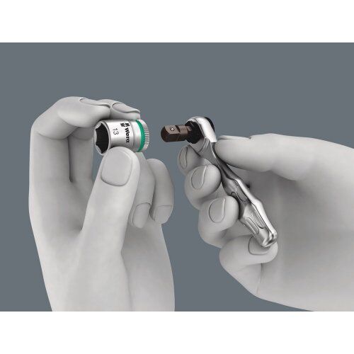  Bit-Sortimente Wera 8001 A Zyklop Mini 1 Bit-Ratsche ¼" SB mit ¼"-Antrieb, 2-teilig 12451865