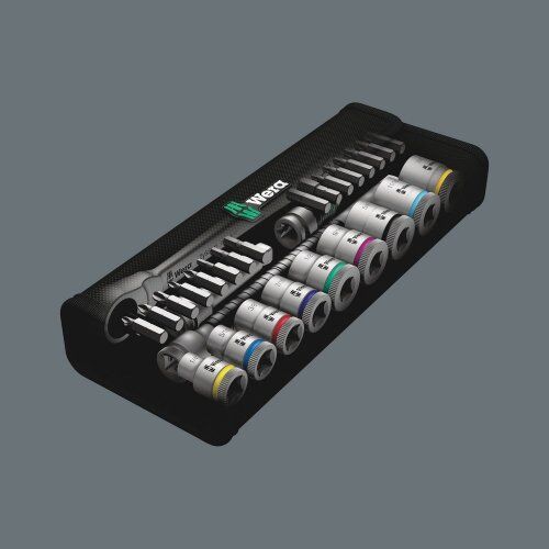  Die Zyklop Metal Knarren Push, 3/8" 8100 SB 10 Zyklop Metal-Knarrensatz, Durchsteckvierkant, 3/8"-Antrieb, zöllig, 29-teilig 12453595