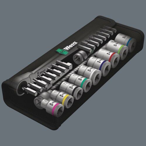  Die Zyklop Metal Knarren Push, 3/8" 8100 SB 7 Zyklop Metal-Knarrensatz, Durchsteckvierkant, 3/8"-Antrieb, metrisch, 29-teilig 12453593