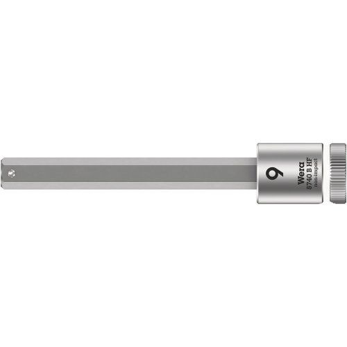  Zyklop Knarren Zubehör, 3/8" 8740 B HF Zyklop Bitnuss mit 3/8"-Antrieb, mit Haltefunktion für Innensechskantschrauben, 9 x 100 mm 12453478