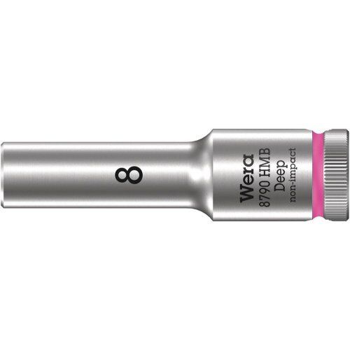  Zyklop Knarren Zubehör, 3/8" 8790 HMB Deep Steckschlüsseleinsatz mit 3/8"-Antrieb, 8 x 64 mm 12453482