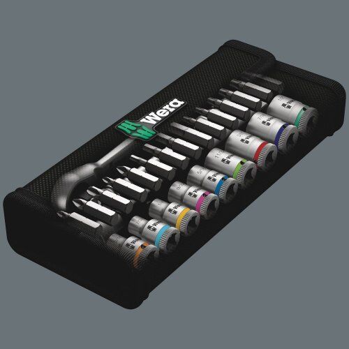  Die Zyklop Metal Knarren Push, 1/4" 8100 SA 10 Zyklop Metal-Knarrensatz, Durchsteckvierkant, 1/4"-Antrieb, zöllig, 28-teilig 12453207