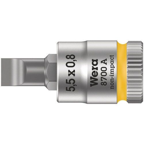  Zyklop Knarren Zubehör, 1/4" 8700 A FL Schlitzschrauben Zyklop Bitnuss mit 1/4"-Antrieb, 0,8 x 5,5 x 28 mm 12453265