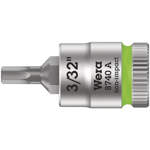  Zyklop Knarren Zubehör, 1/4" 8740 A Zyklop Bitnuss mit 1/4"-Antrieb, für Innensechskantschrauben, 3/32" x 28 mm 12453275