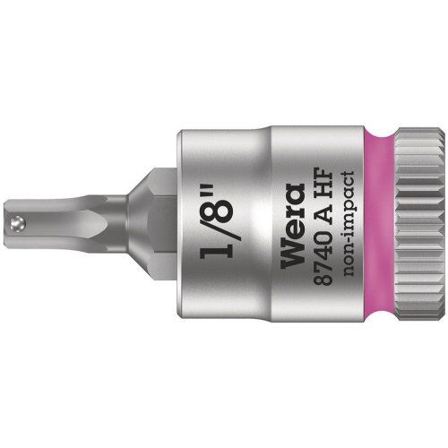  Zyklop Knarren Zubehör, 1/4" 8740 A HF Zyklop Bitnuss mit 1/4"-Antrieb, mit Haltefunktion für Innensechskantschrauben, 1/8" x 28 mm 12453317
