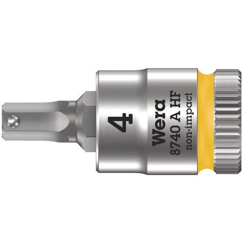  Zyklop Knarren Zubehör, 1/4" 8740 A HF Zyklop Bitnuss mit 1/4"-Antrieb, mit Haltefunktion für Innensechskantschrauben, 4 x 28 mm 12453237