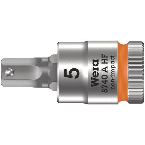  Zyklop Knarren Zubehör, 1/4" 8740 A HF Zyklop Bitnuss mit 1/4"-Antrieb, mit Haltefunktion für Innensechskantschrauben, 5 x 28 mm 12453250