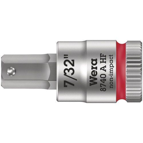  Zyklop Knarren Zubehör, 1/4" 8740 A HF Zyklop Bitnuss mit 1/4"-Antrieb, mit Haltefunktion für Innensechskantschrauben, 7/32" x 28 mm 12453303